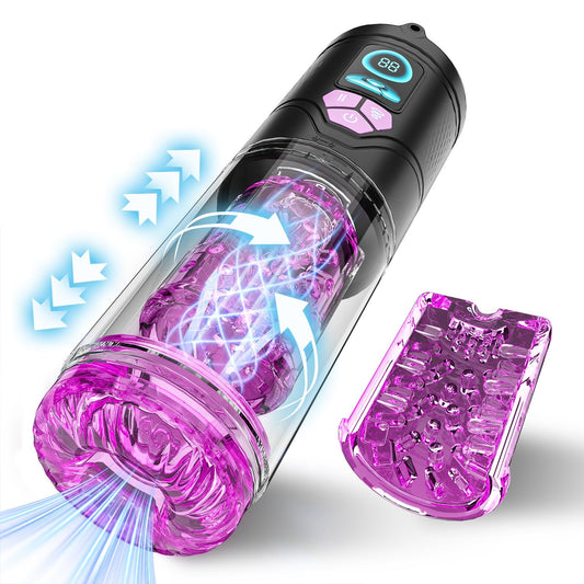 3 - in - 1 Automatic Male Masturbator with Thrusting & Rotating Modes - Nightloom Sex Toy Shop