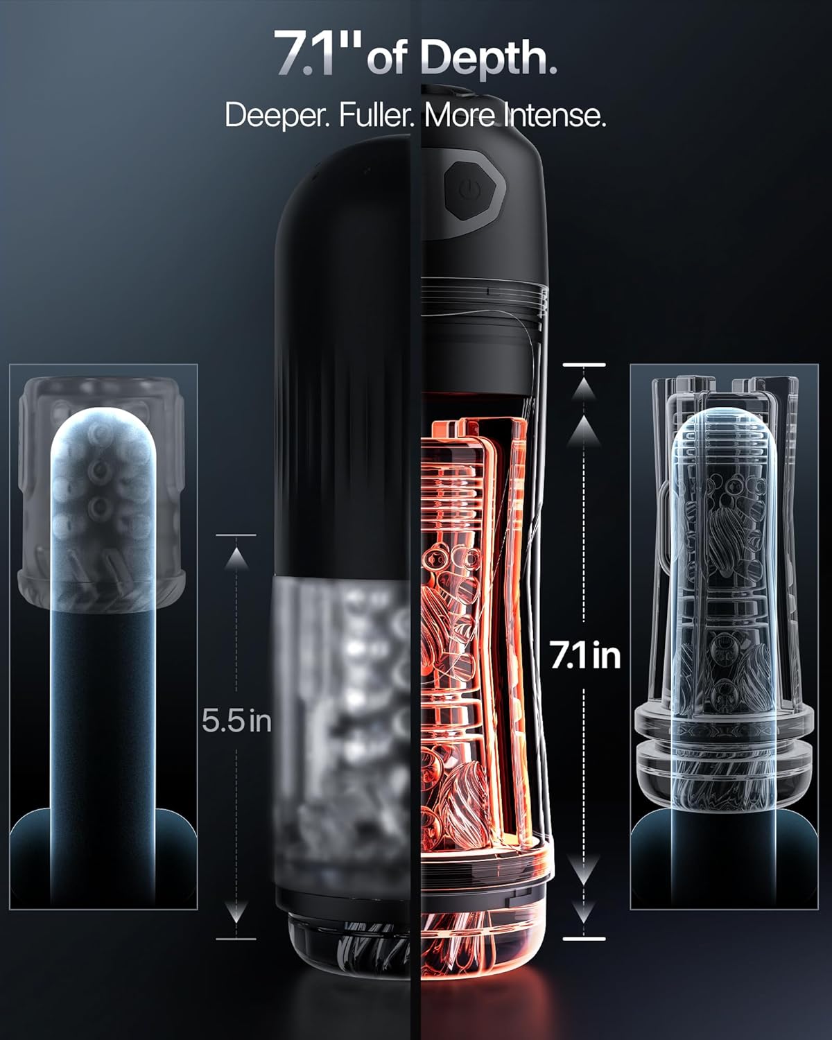 black app remote control suction automatic vibrator masturbation size chart