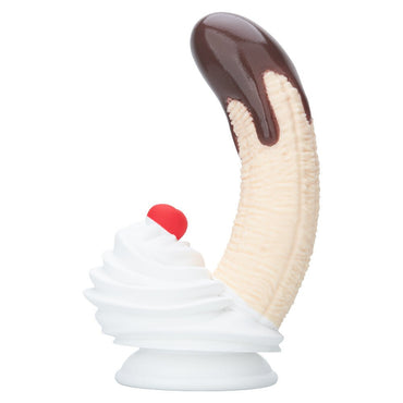 Realistic Banana Dessert Dildo with Chocolate Cream Design - Nightloom Sex Toy Shop