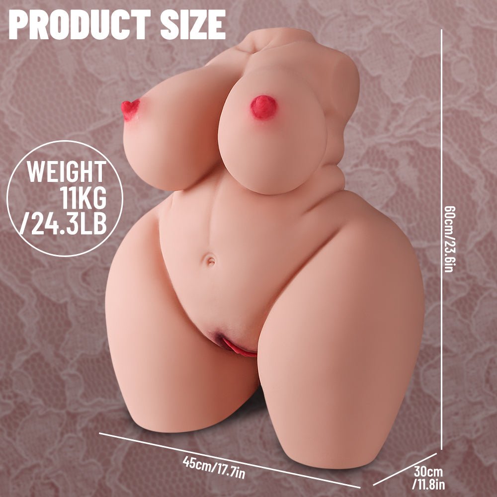Realistic TPE Female Torso Doll with Curvy Body & Weighted Design - Nightloom Sex Toy Shop