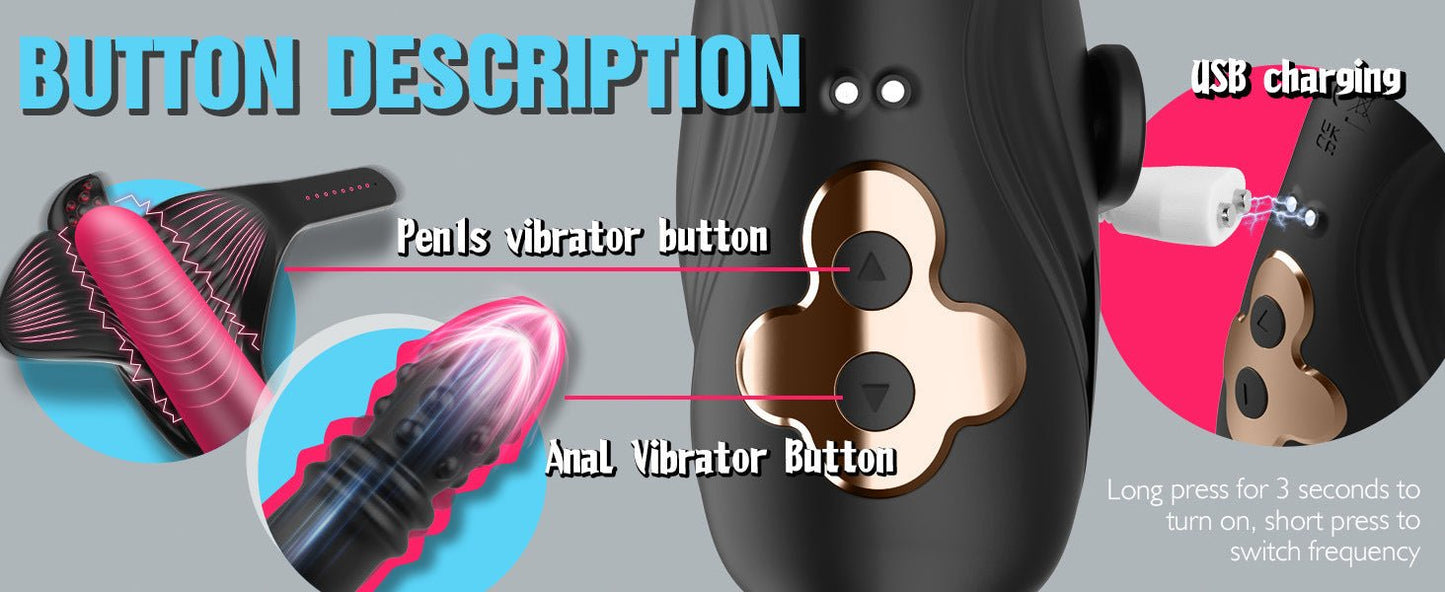 Smart Dual - Action Vibrating Plug with Flexible Tail & Intelligent Motion Control - Nightloom Sex Toy Shop