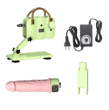 Suitcase design portable electric sex machine kit accessories