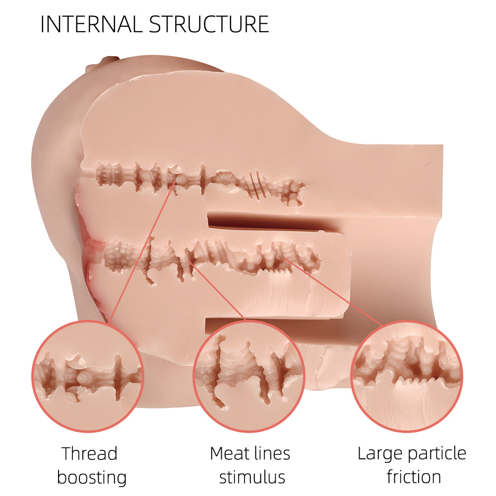 Realistic TPE Female Torso Masturbation Toy with Soft Skin Feel & Weighted Design