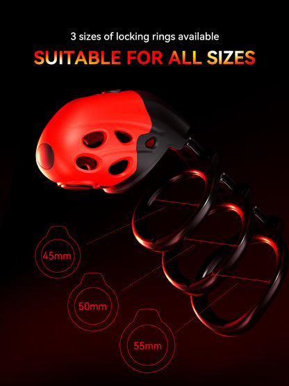 Male Chastity Cage Device with Remote Control