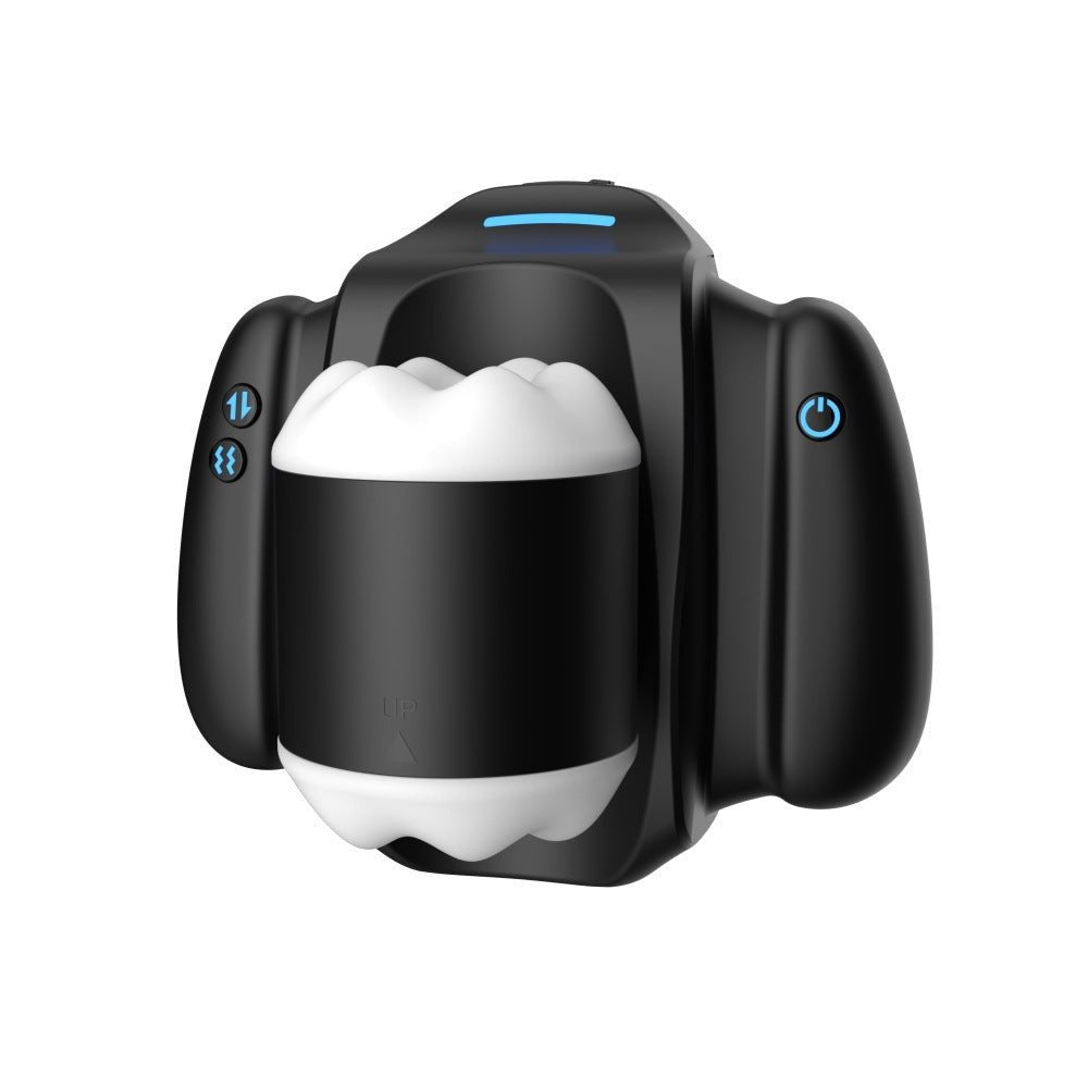 app control handheld simulated channel heated male masturbator