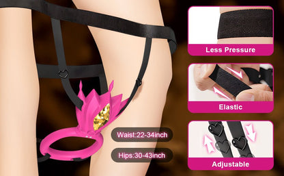 App - Controlled Gemstone Couples Ring Harness Vibrator - Nightloom Sex Toy Shop