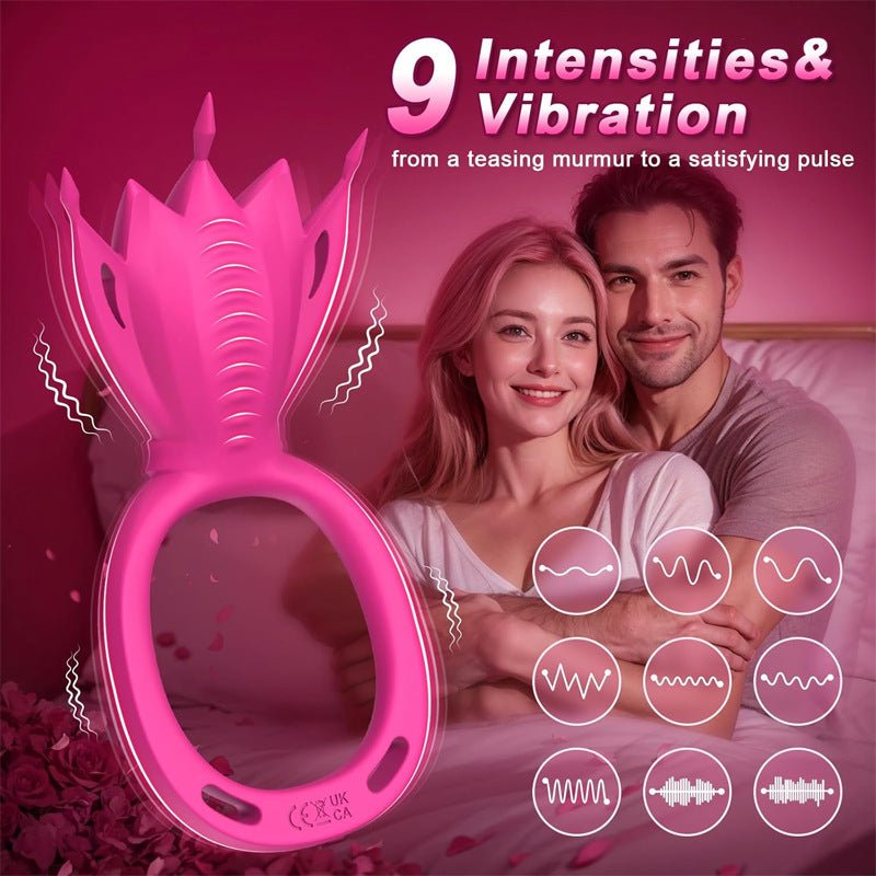 App - Controlled Gemstone Couples Ring Harness Vibrator - Nightloom Sex Toy Shop