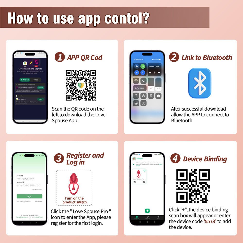 App - Controlled Rechargeable Couples Ring Vibrator with Wireless Remote & Multiple Modes - Nightloom Sex Toy Shop