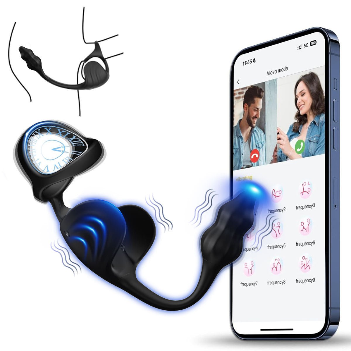 App - Controlled Remote Vibrating Plug with Wearable Design & Multi - Mode Stimulation - Nightloom Sex Toy Shop