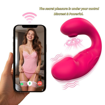 The APP-controlled red clitoral suction female vibrator can be adjusted according to your experience.