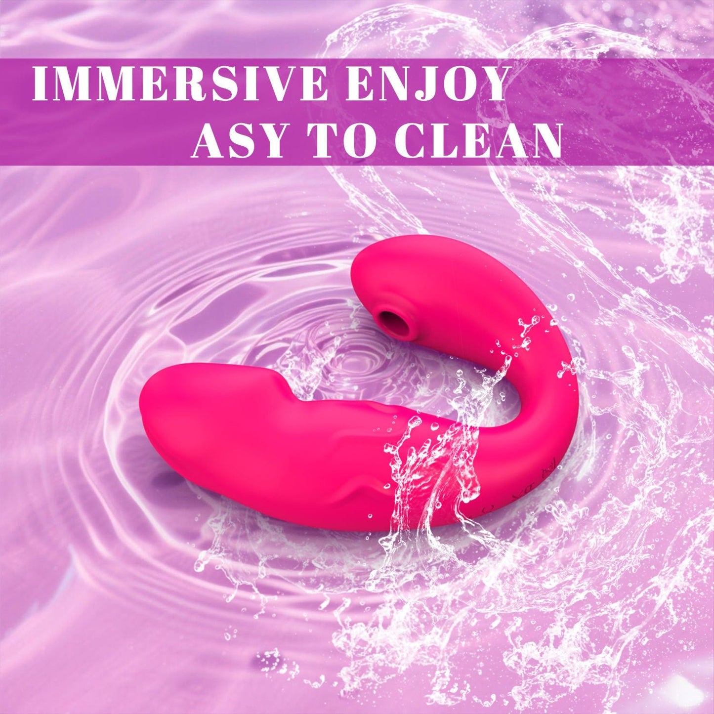 The app controls the red clitoral suction female vibrator, which is easy to clean and use.