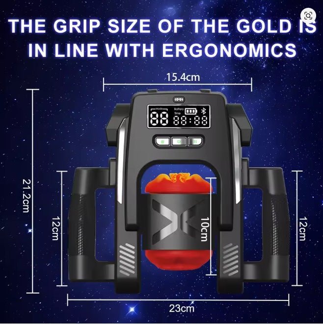 Automatic Smart Silicone Masturbator with Dual Handle - Nightloom Sex Toy Shop