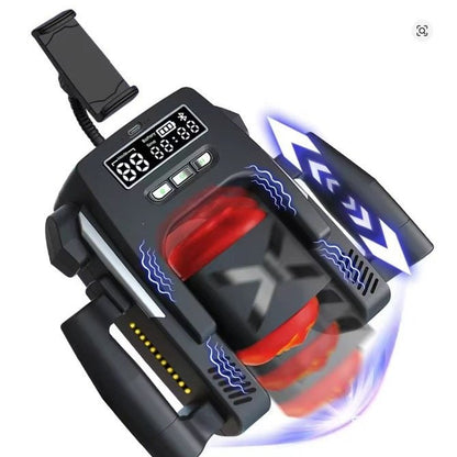 Automatic Smart Silicone Masturbator with Dual Handle - Nightloom Sex Toy Shop