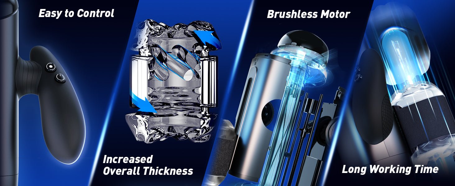 Automatic Thrusting Male Masturbator with Adjustable Stroke Length - Nightloom Sex Toy Shop