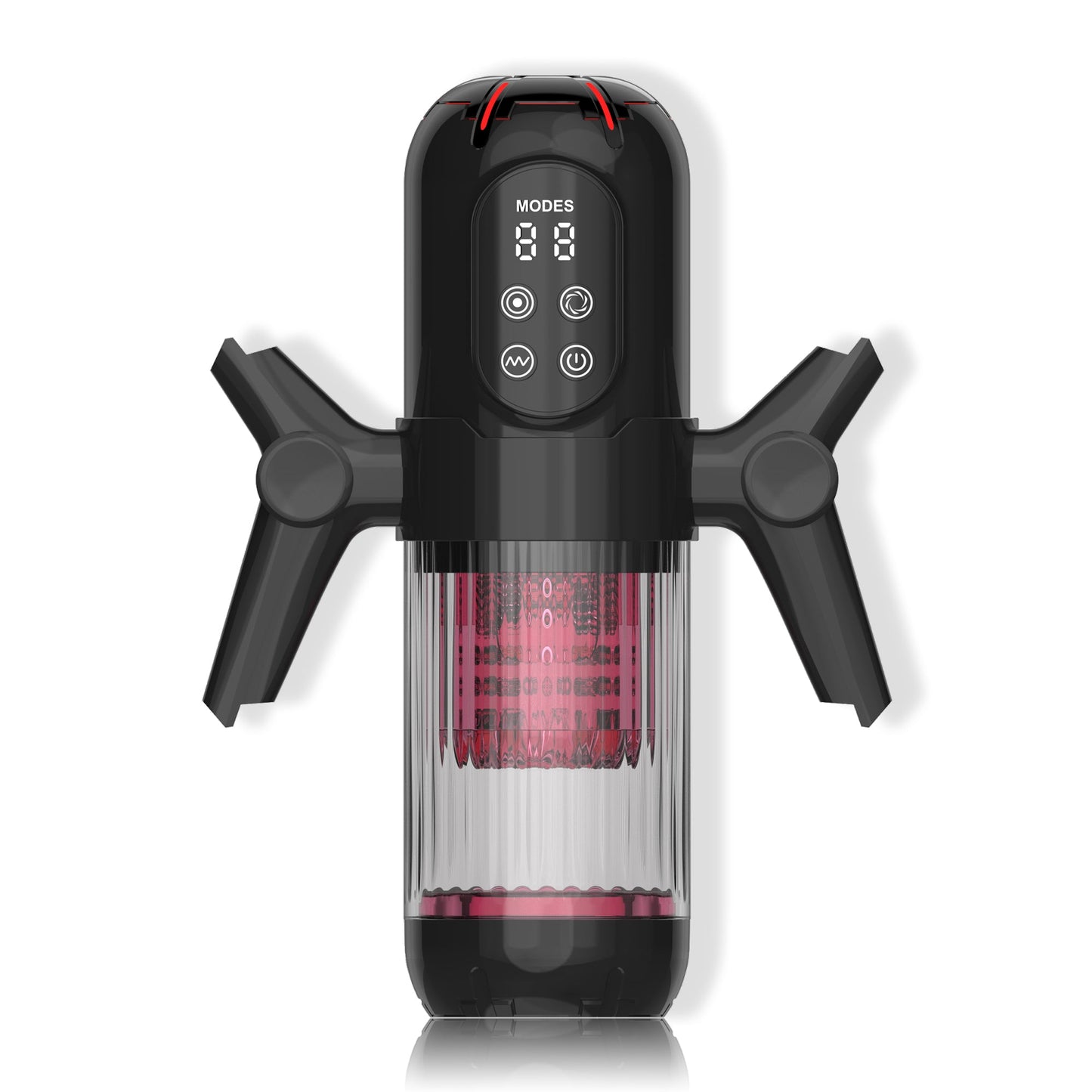 black 3 in 1 multifunctional handheld electric male masturbator
