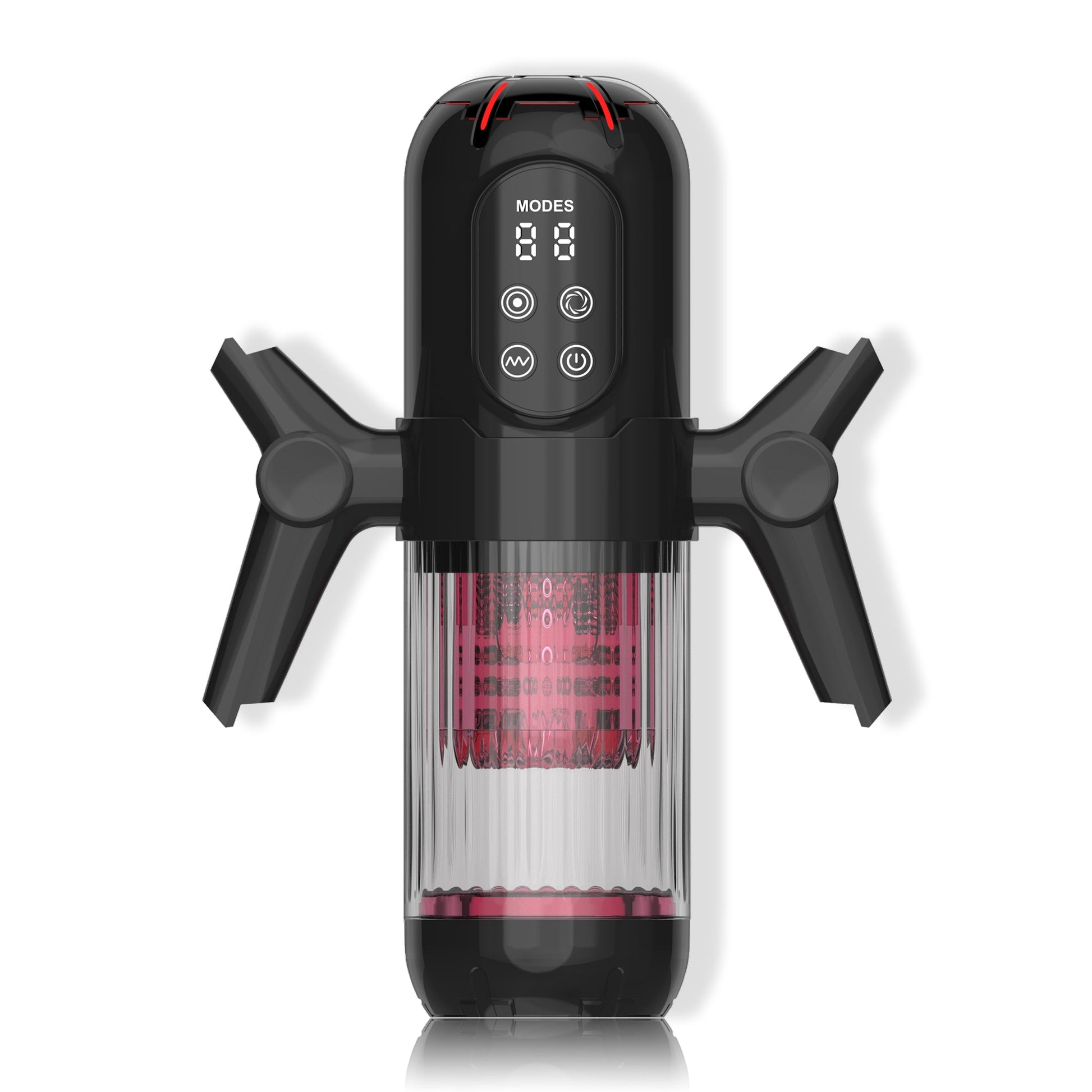 black 3 in 1 multifunctional handheld electric male masturbator