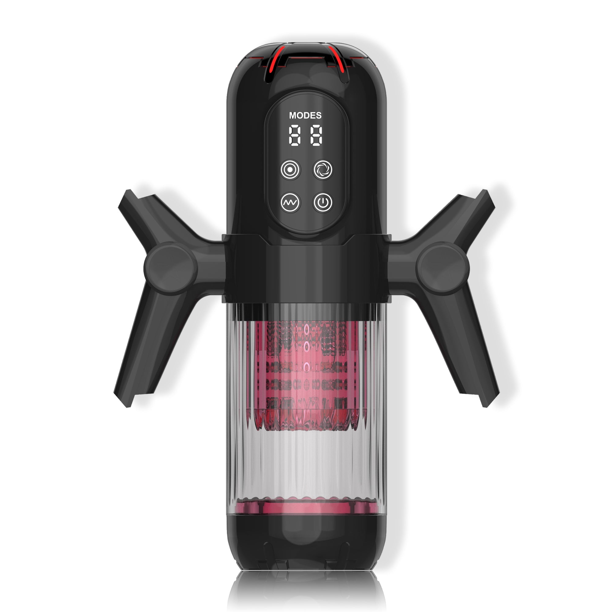 black 3 in 1 multifunctional handheld electric male masturbator