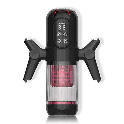 black 3 in 1 multifunctional handheld electric male masturbator