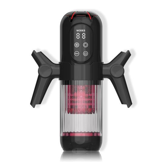 black 3 in 1 multifunctional handheld electric male masturbator