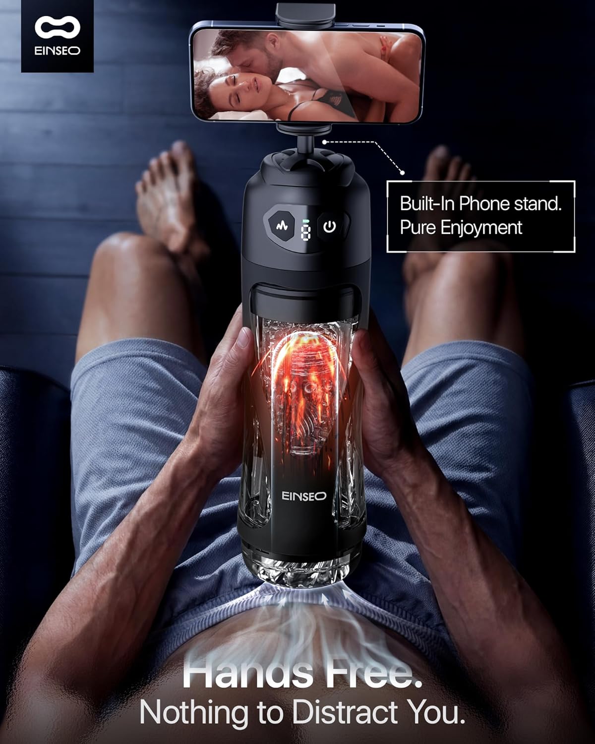 Black app remote control suction automatic vibrator masturbation allows for hands-free operation