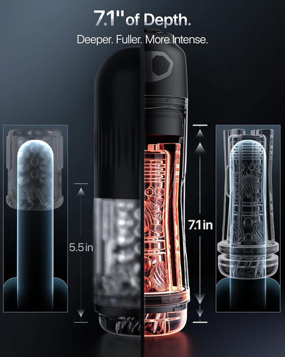 black app remote control suction automatic vibrator masturbation size chart