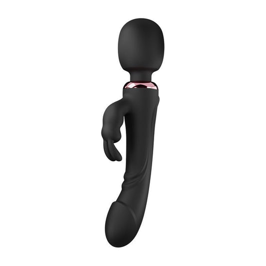 black realistic penis head rabbit female vibrator