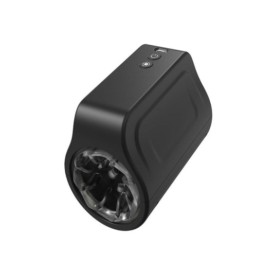 black small rotary handheld automatic male masturbator