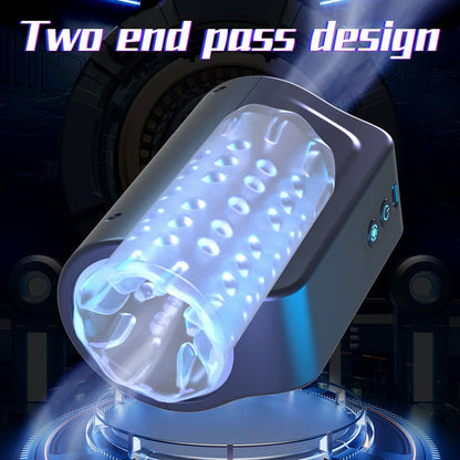 Black Small Rotary Handheld Automatic Male Masturbator - Nightloom Sex Toy Shop