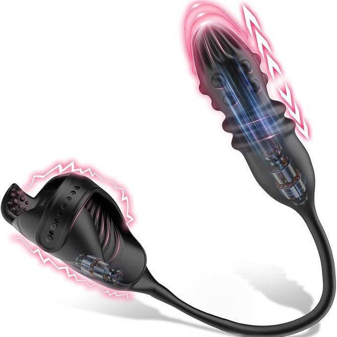 black threaded male prostate stimulator