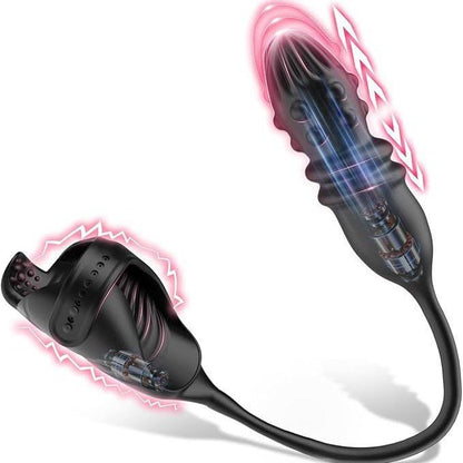 black threaded male prostate stimulator
