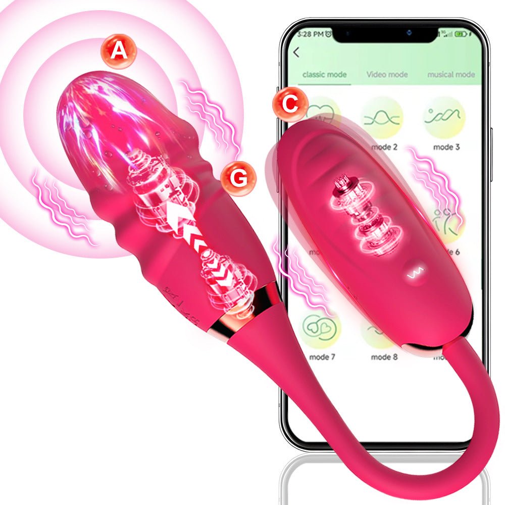 Bluetooth App Dual Vibrating Egg, Wearable G - Spot Massager for Women - Nightloom Sex Toy Shop