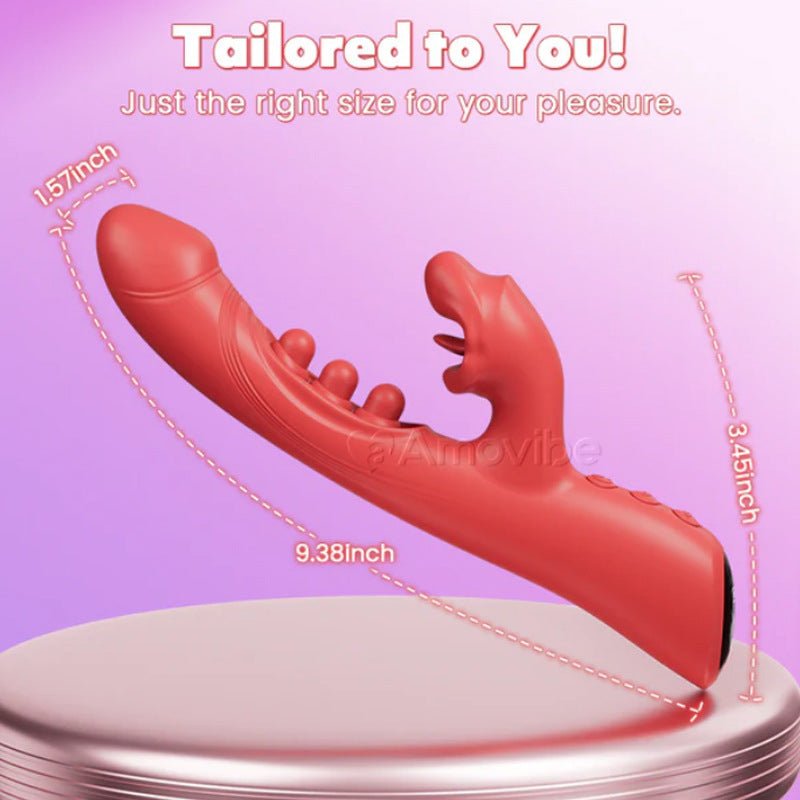Dual - Action Vibrating Massager with Multi - Point Tapping & Targeted Stimulation - Nightloom Sex Toy Shop