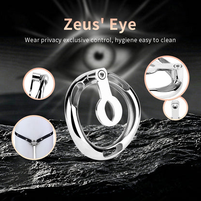 Ergonomic Stainless Steel Chastity Cage Auxiliary Ring Set with Adjustable Elastic Straps, Metal Anti - Off Ring & Allen Key Hardware - Nightloom Sex Toy Shop