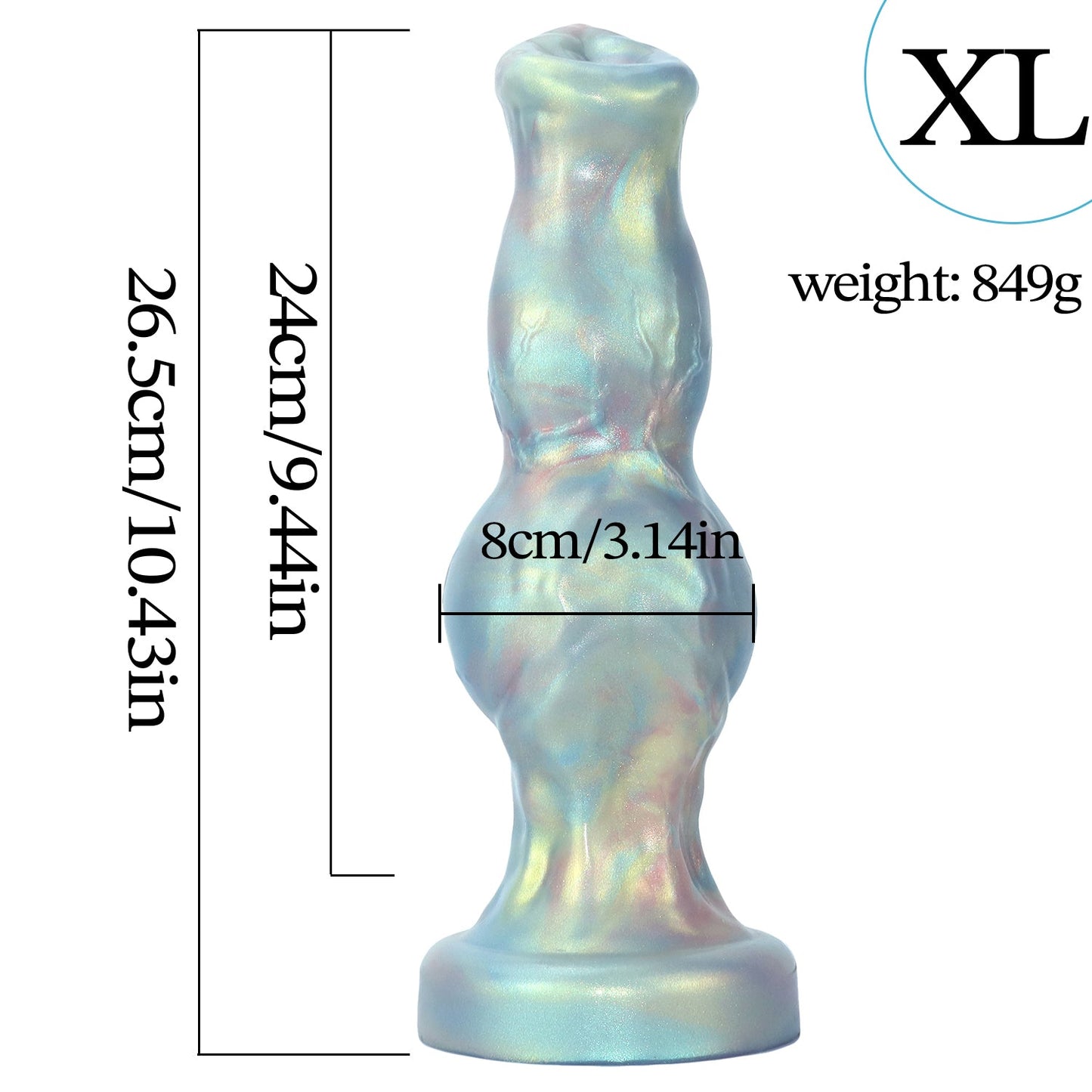 Iridescent Monster Dildo - Nightloom Sex Toy Shop