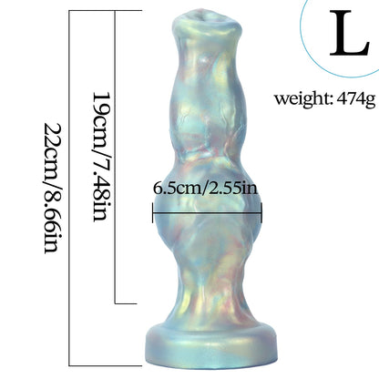 Iridescent Monster Dildo - Nightloom Sex Toy Shop