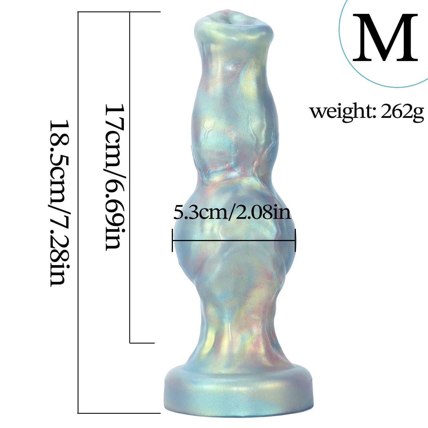 Iridescent Monster Dildo - Nightloom Sex Toy Shop