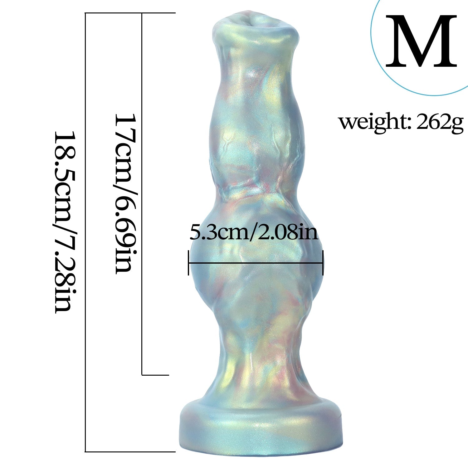 Iridescent Monster Dildo - Nightloom Sex Toy Shop