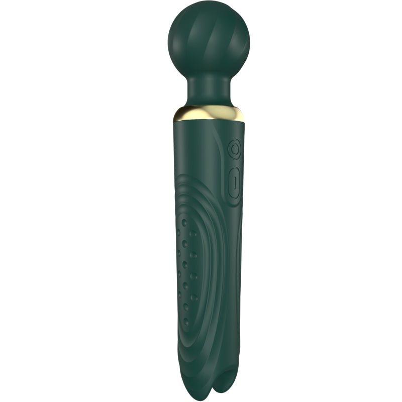 Magic wand female vibrator side view