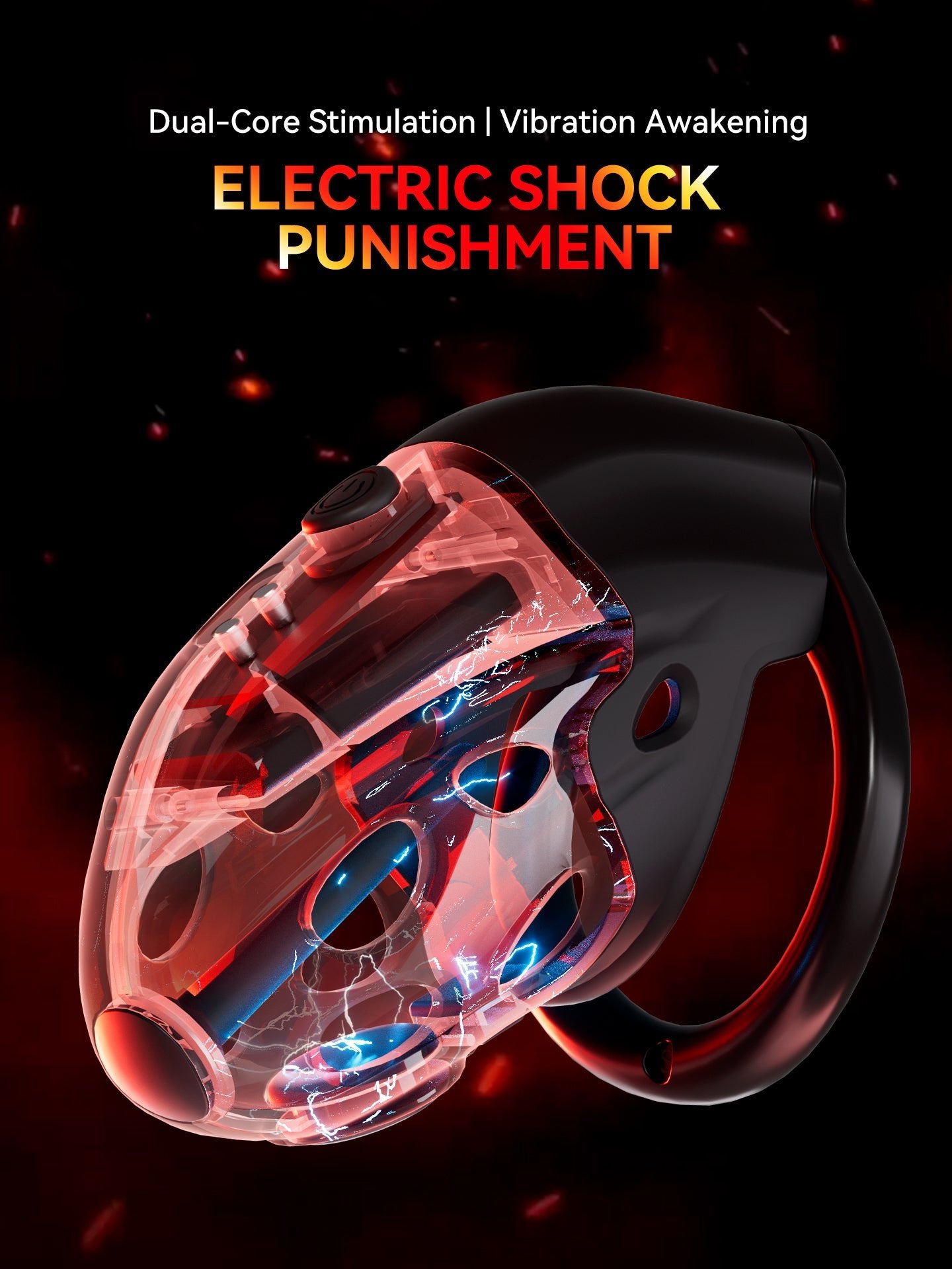 Male Chastity Cage Device with Remote Control - Nightloom Sex Toy Shop