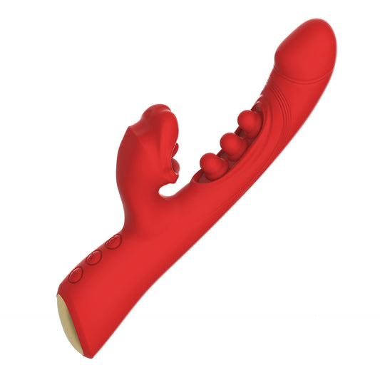 massage particles stimulate female sucking rabbit vibrator