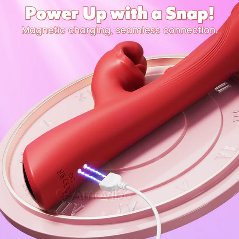 massage particles stimulate female sucking rabbit vibrator magnetic charging
