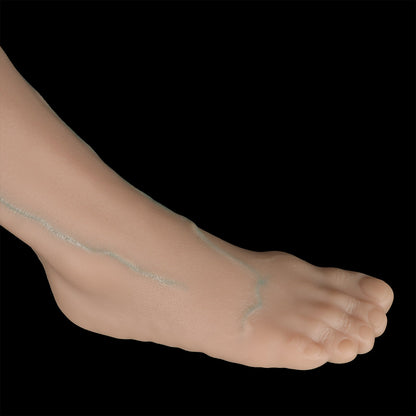 Massive Realistic Leg & Feet Dildo, Huge Thick Veined Phallus with Suction Cup, Lifelike Muscle Texture Adult Toy for Advanced Users, Up to 17.7 Inches - Nightloom Sex Toy Shop