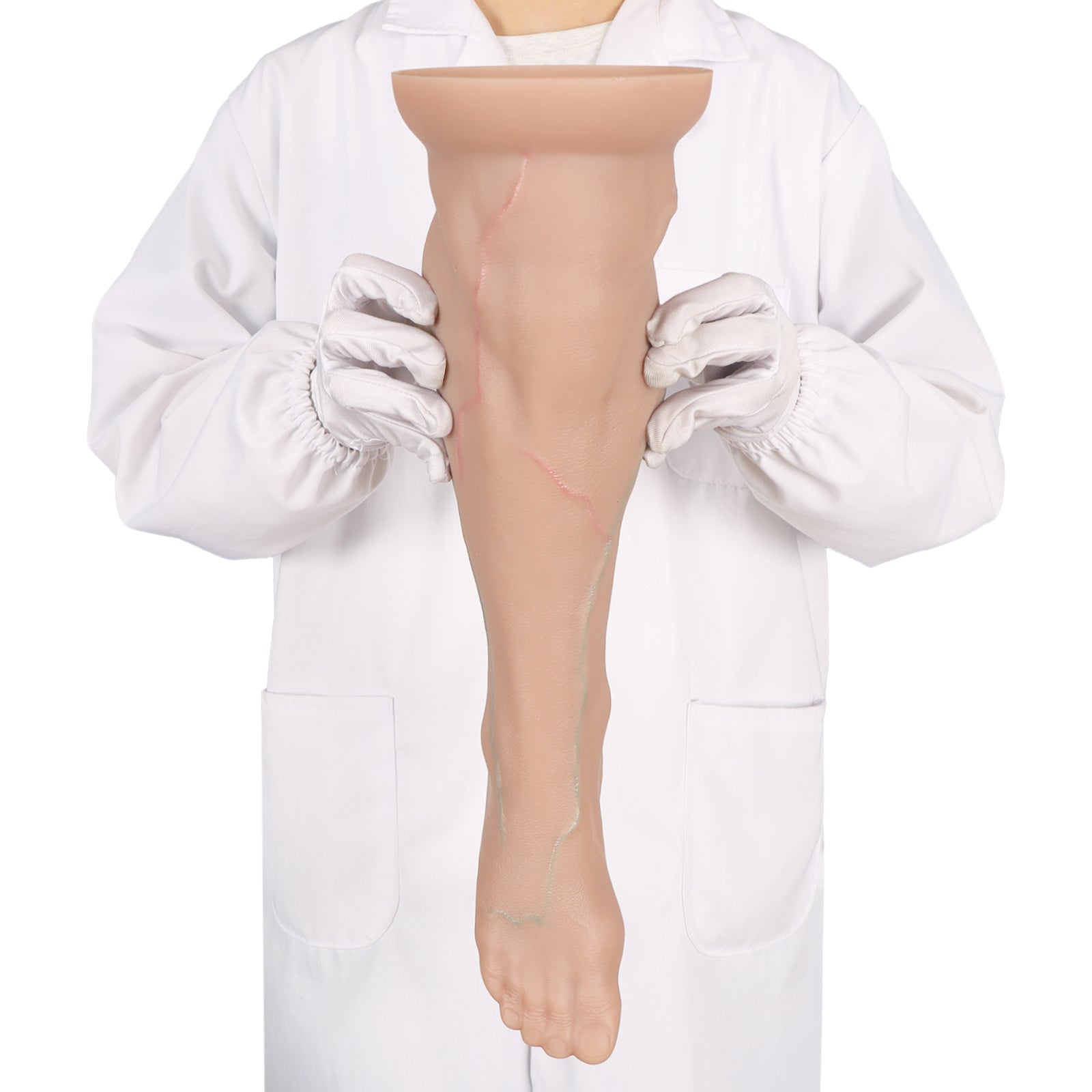 Massive Realistic Leg & Feet Dildo, Huge Thick Veined Phallus with Suction Cup, Lifelike Muscle Texture Adult Toy for Advanced Users, Up to 17.7 Inches - Nightloom Sex Toy Shop