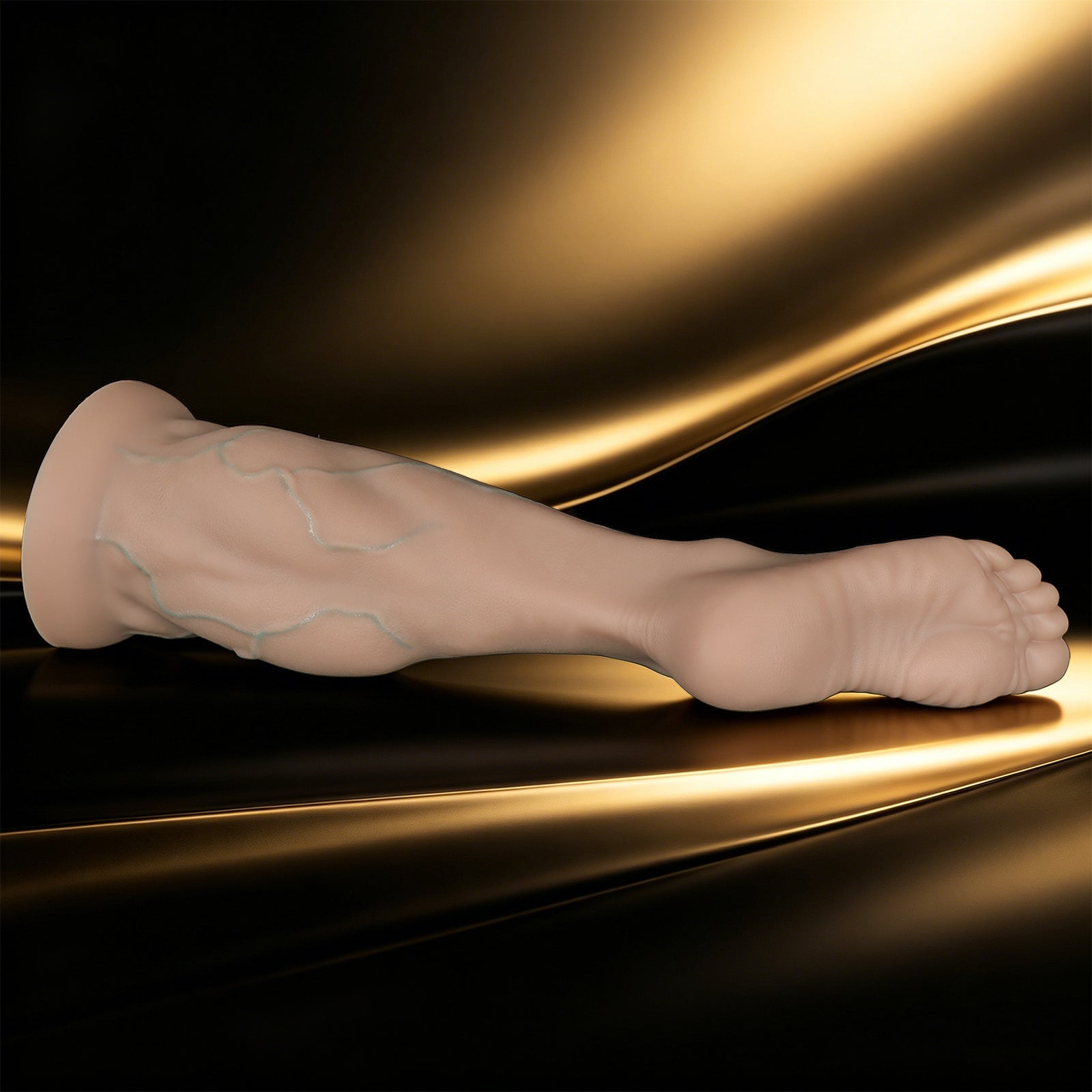 Massive Realistic Leg & Feet Dildo, Huge Thick Veined Phallus with Suction Cup, Lifelike Muscle Texture Adult Toy for Advanced Users, Up to 17.7 Inches - Nightloom Sex Toy Shop