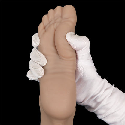 Massive Realistic Leg & Feet Dildo, Huge Thick Veined Phallus with Suction Cup, Lifelike Muscle Texture Adult Toy for Advanced Users, Up to 17.7 Inches - Nightloom Sex Toy Shop