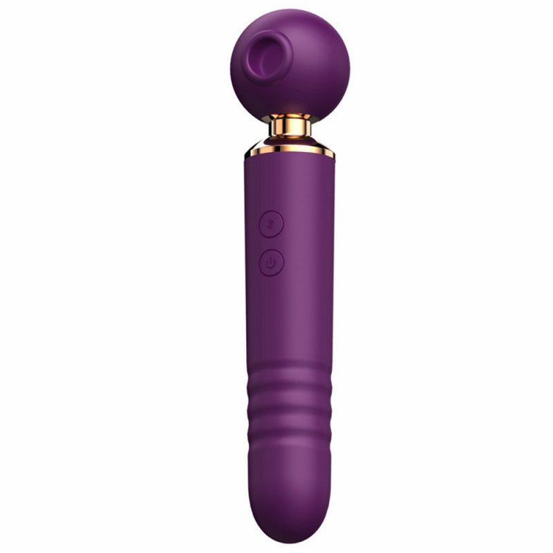 Purple mini magic wand female vibrator