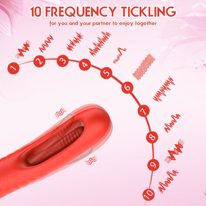 The orange magic wand female vibrator features 10 vibration frequencies