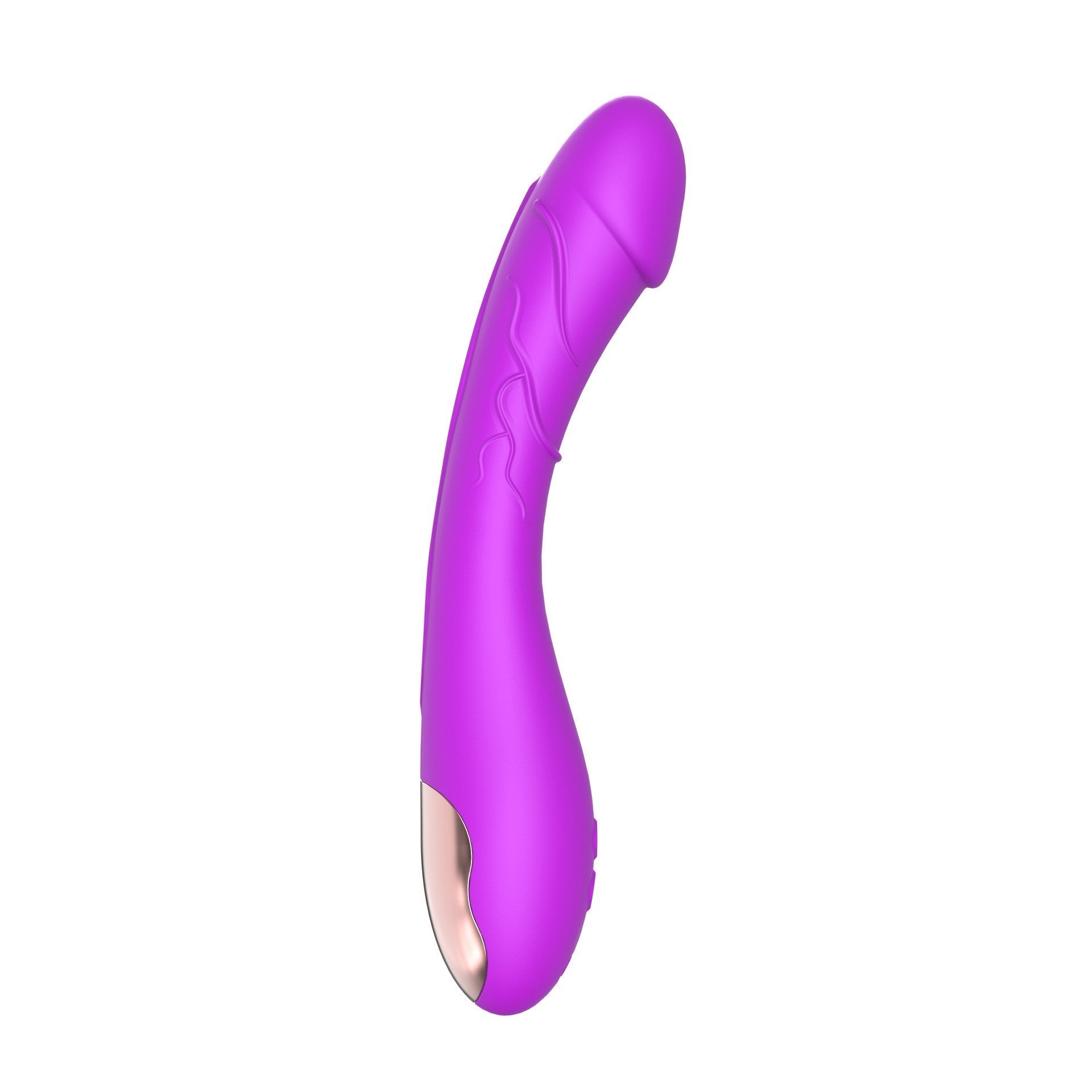 purple realistic penis head female vibrator