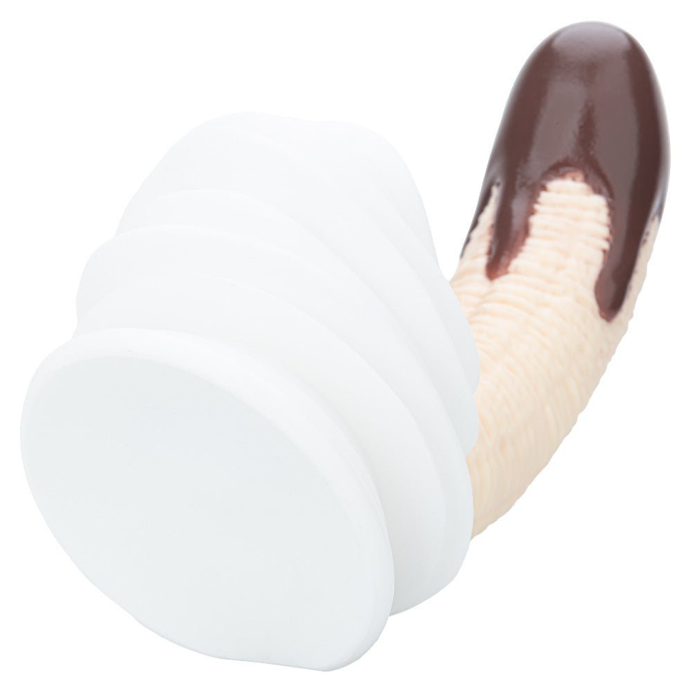 Realistic Banana Dessert Dildo with Chocolate Cream Design - Nightloom Sex Toy Shop