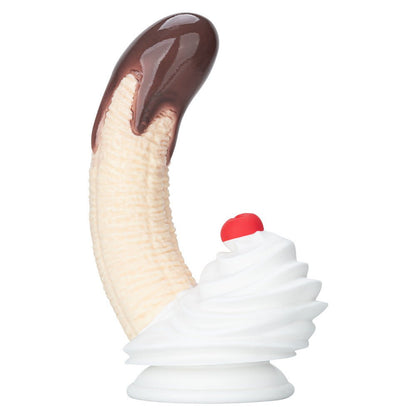 Realistic Banana Dessert Dildo with Chocolate Cream Design - Nightloom Sex Toy Shop